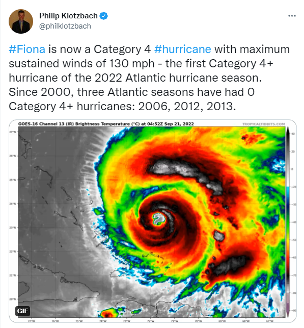 Hurricane Fiona strengthens to Category 2 storm after ravaging