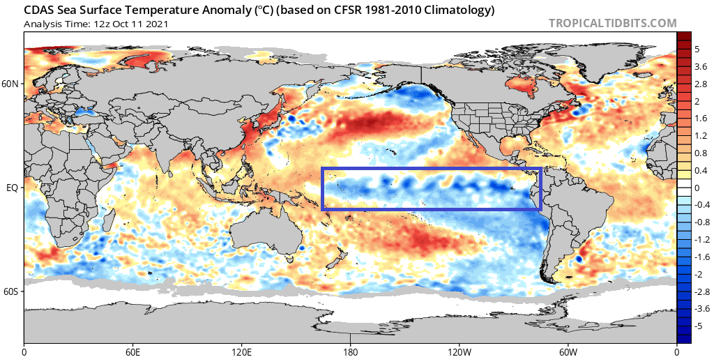 Lowest temperature of Winter 2021-2022 using - Maps on the Web